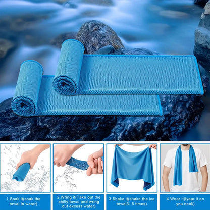Cooling Towel Quick-Dry Microfiber Sports Cooling Towel for Gym, Running, Workout & Outdoor Fitness