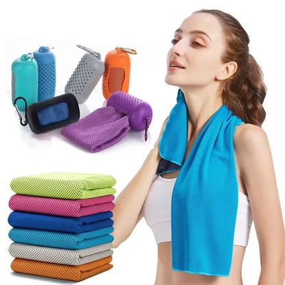 Cooling Towel Quick-Dry Microfiber Sports Cooling Towel for Gym, Running, Workout & Outdoor Fitness