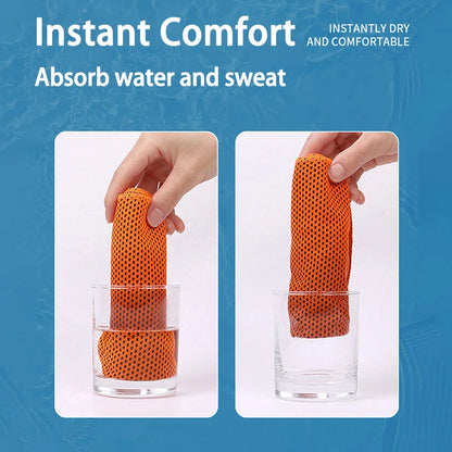 Cooling Towel Quick-Dry Microfiber Sports Cooling Towel for Gym, Running, Workout & Outdoor Fitness