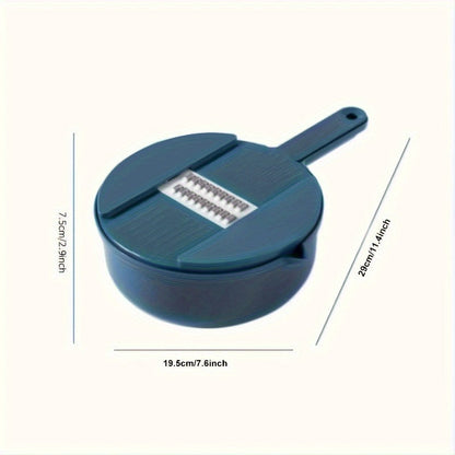Multi-Function Vegetable Slicer & Grater with Basket Bowl