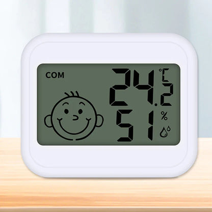 Electronic Clock Temperature Humidity Meter Weather Station for Home With Alarm LED Thermometer Thermo-Hygrometer Multifunction