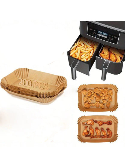 50 Pcs Non-Stick Air Fryer Paper Liners