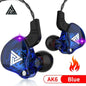 Original QKZ AK6 In Ear Earphone 6 Dynamic Driver Unit Headphone With Mic Stereo Sports HIFI Subwoofer Headset Monitor Earbuds