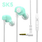 Original QKZ AK6 In Ear Earphone 6 Dynamic Driver Unit Headphone With Mic Stereo Sports HIFI Subwoofer Headset Monitor Earbuds