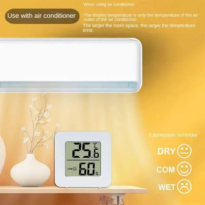 Electronic Clock Temperature Humidity Meter Weather Station for Home With Alarm LED Thermometer Thermo-Hygrometer Multifunction