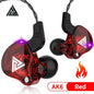 Original QKZ AK6 In Ear Earphone 6 Dynamic Driver Unit Headphone With Mic Stereo Sports HIFI Subwoofer Headset Monitor Earbuds