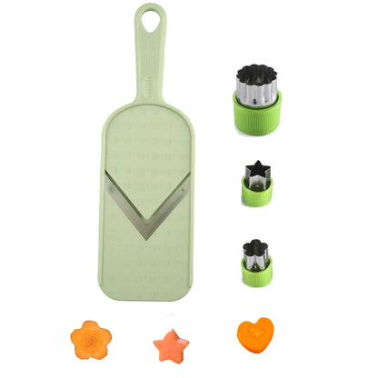 Multi Handheld Mandoline Slicer - Stainless Steel V Blade