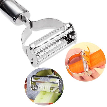 Stainless Steel 2-in-1 Vegetable Peeler & Grater