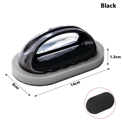 Magic Emery Sponge Brush Wipe Eraser Cleaner Kitchen Bath Rust Strong Decontamination Cleaning Tools With Handle Household Tools