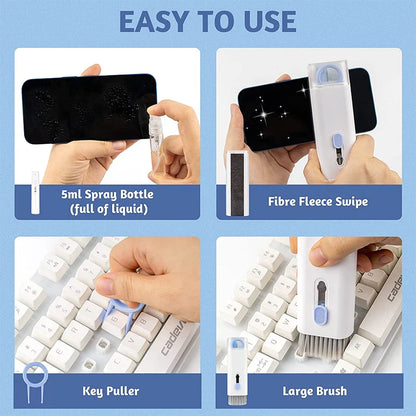 Electronics Cleaning Kit - 7-in-1 for Laptop, Keyboard, Screen & Earphones