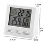 Electronic Clock Temperature Humidity Meter Weather Station for Home With Alarm LED Thermometer Thermo-Hygrometer Multifunction
