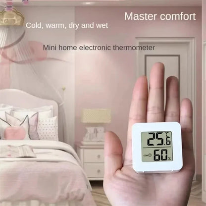 Electronic Clock Temperature Humidity Meter Weather Station for Home With Alarm LED Thermometer Thermo-Hygrometer Multifunction