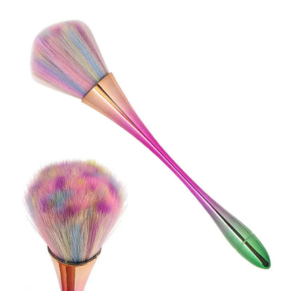 Rose Golden Fan Makeup Brush,Cosmetic Brush Loose Powder Brush ,Highlighting Brush Blush Brush-Soft Hair Makeup Fixing