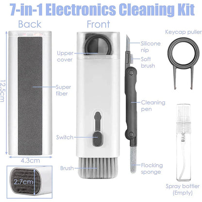 Electronics Cleaning Kit - 7-in-1 for Laptop, Keyboard, Screen & Earphones