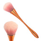 Rose Golden Fan Makeup Brush,Cosmetic Brush Loose Powder Brush ,Highlighting Brush Blush Brush-Soft Hair Makeup Fixing