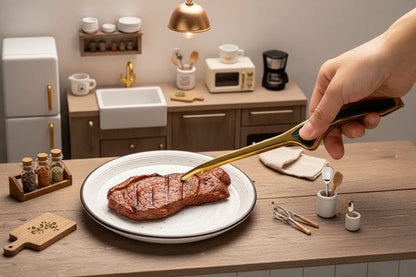 Mini Stainless Steel Tongs - Serving