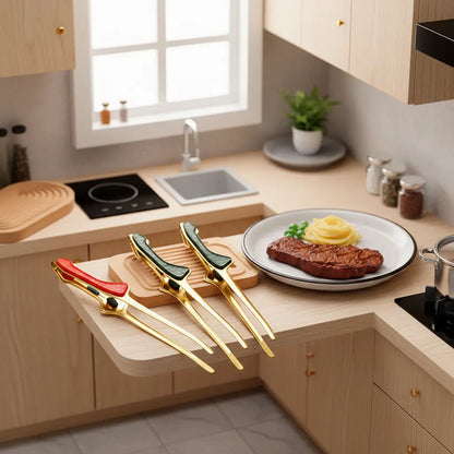 Mini Stainless Steel Tongs - Serving